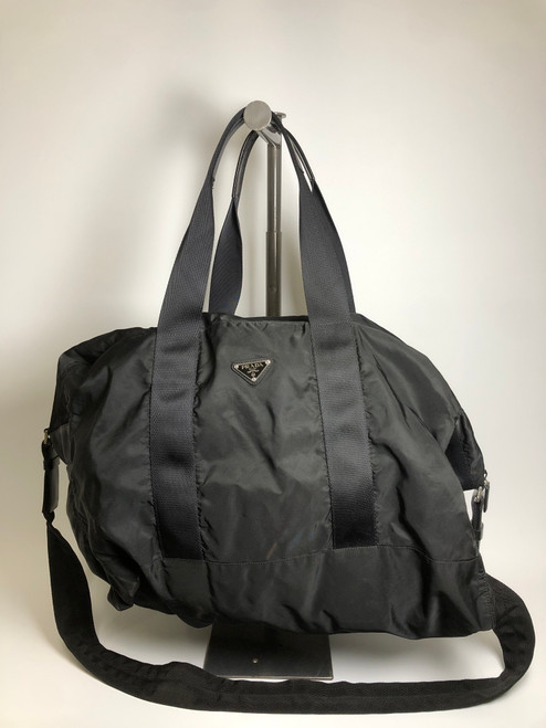 Vist Large View of Product Image Which is Used Prada Large Nylon Duffle
