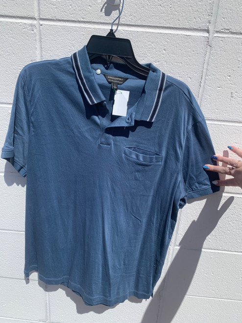 Vist Large View of Product Image Which is Used Banana Republic Mens Short Sleeve Top L/16-16.5
