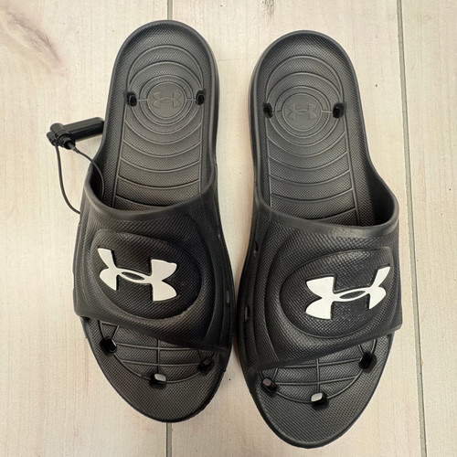 Vist Large View of Product Image Which is Used Under Armour Mens Flip Flops 10