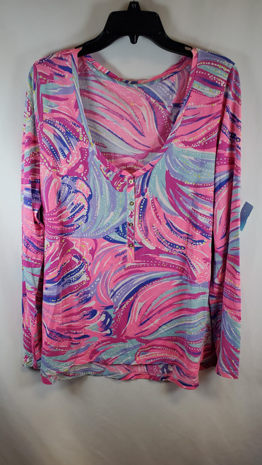 Vist Large View of Product Image Which is Used Lilly Pulitzer Long Sleeve T-Shirt XL-16
