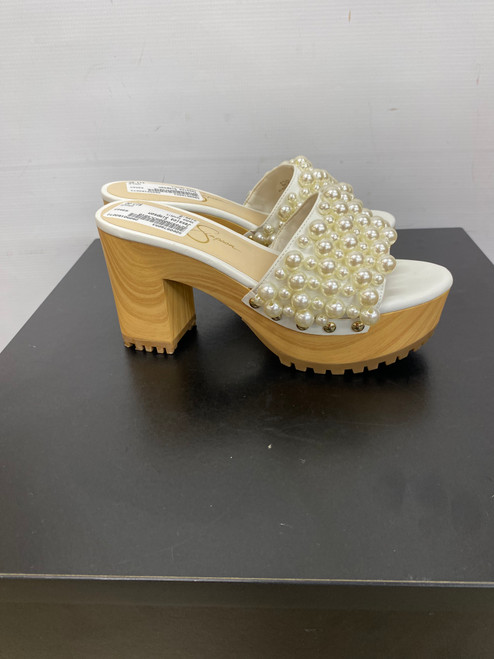 Vist Large View of Product Image Which is Used Jessica Simpson Wedge Sandals 6