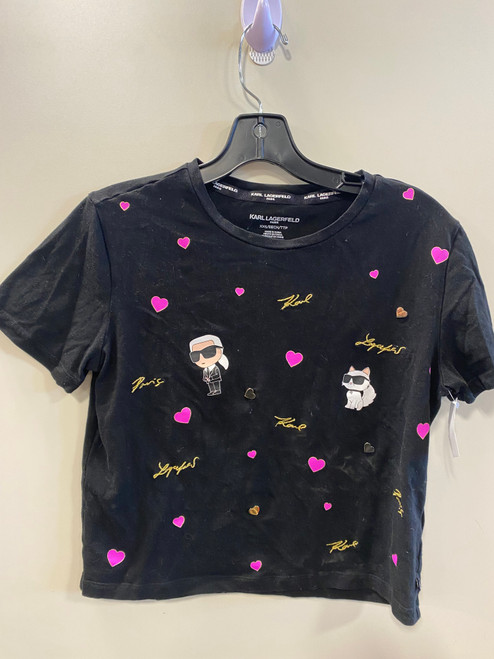 Vist Large View of Product Image Which is Used Karl Lagerfeld Paris Short Sleeve Top XXS