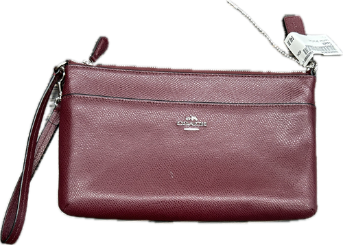Vist Large View of Product Image Which is Used Coach Leather Wristlet