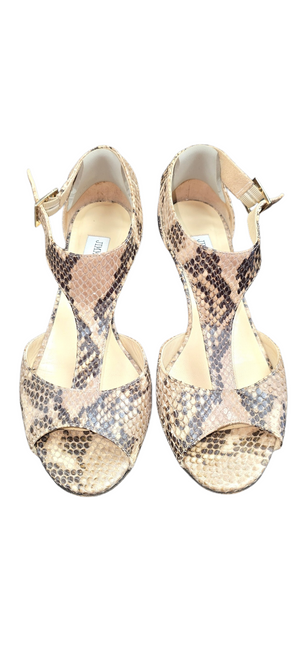 Vist Large View of Product Image Which is Used Jimmy Choo Wedge Sandals 7.5