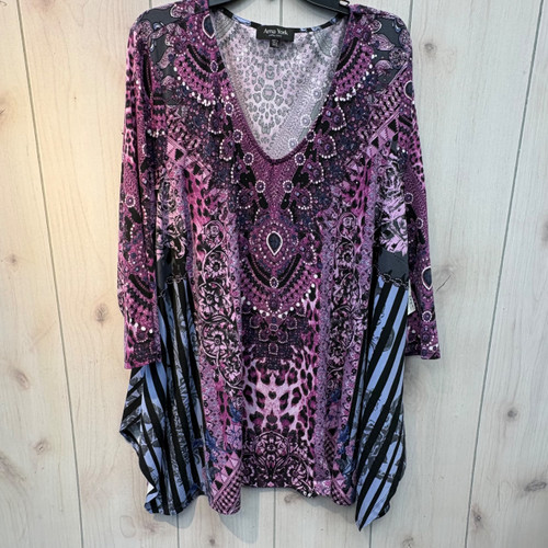 Vist Large View of Product Image Which is Used Arna York (Avenue) Long Sleeve Top 6X-28/30