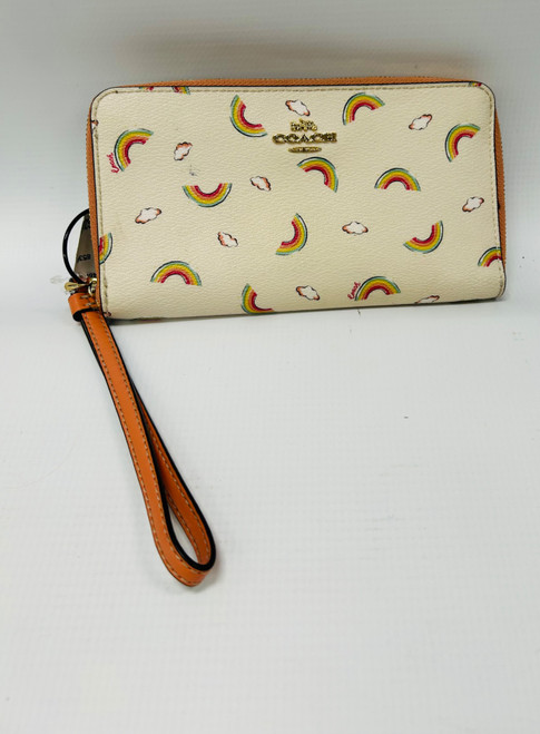 Vist Large View of Product Image Which is Used Coach Leather Wristlet