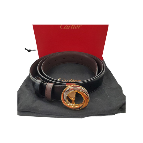 Vist Large View of Product Image Which is Used Cartier Reversible Circle Belt L 12-14/31-32