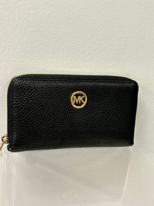 Vist Large View of Product Image Which is Used Michael Kors Leather Wallet
