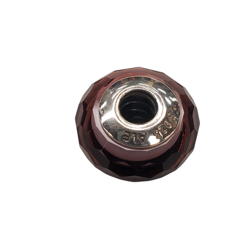 Vist Large View of Product Image Which is Used Pandora Burgundy Glass Charm
