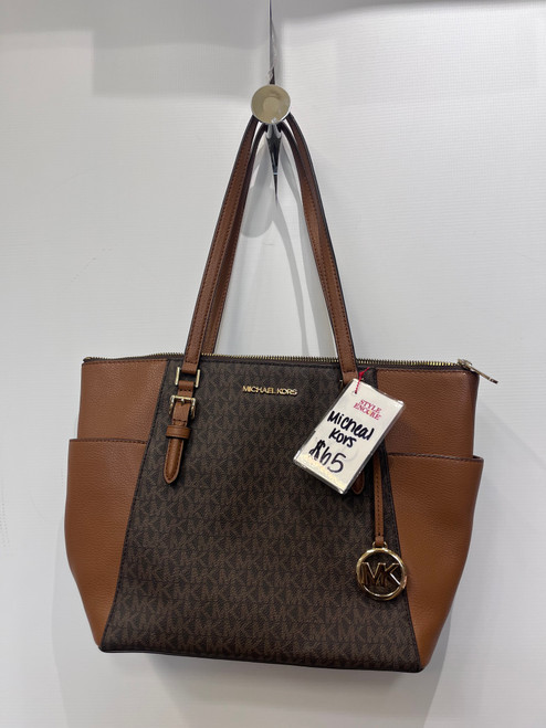 Vist Large View of Product Image Which is Used Michael Michael Kors Large Leather Handbag