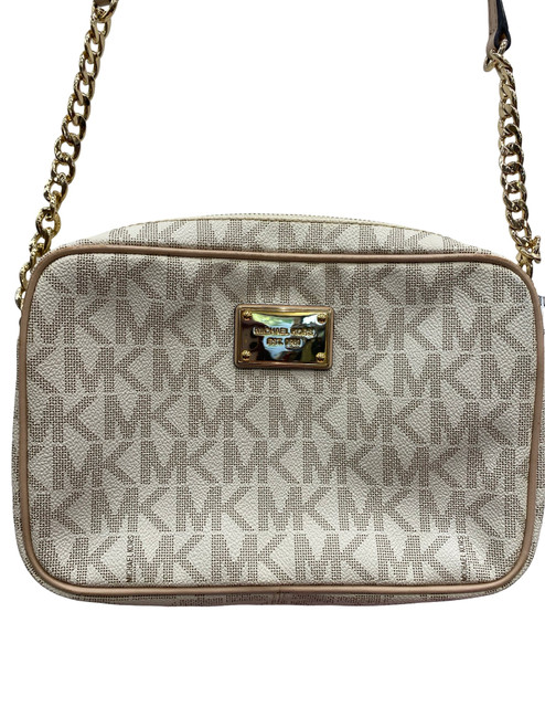 Vist Large View of Product Image Which is Used Michael Michael Kors Large Leather Handbag