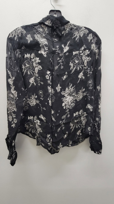 Vist Large View of Product Image Which is Used Black Anthropologie Long Sleeve Top XXS