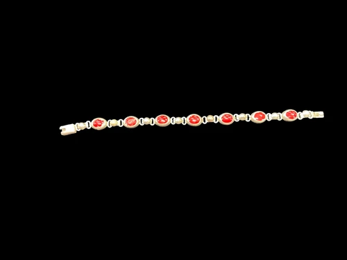 Vist Large View of Product Image Which is Used sterling coral Bracelet