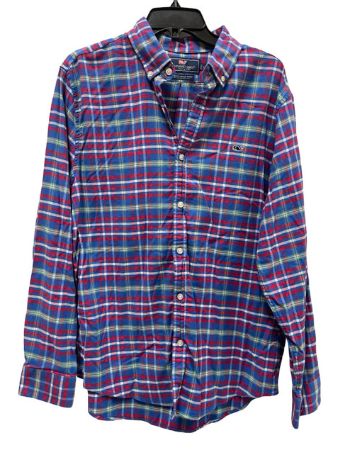 Vist Large View of Product Image Which is Used Vineyard Vines Mens Long Sleeve Top L/16-16.5