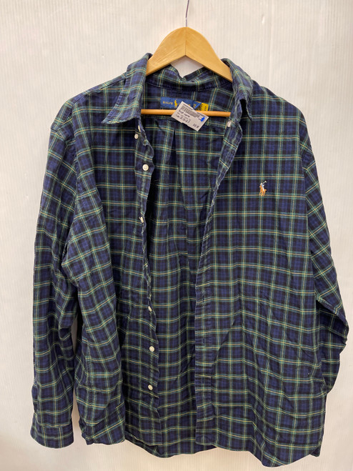 Vist Large View of Product Image Which is Used Ralph Lauren Mens Long Sleeve Top 2X/18-18.5