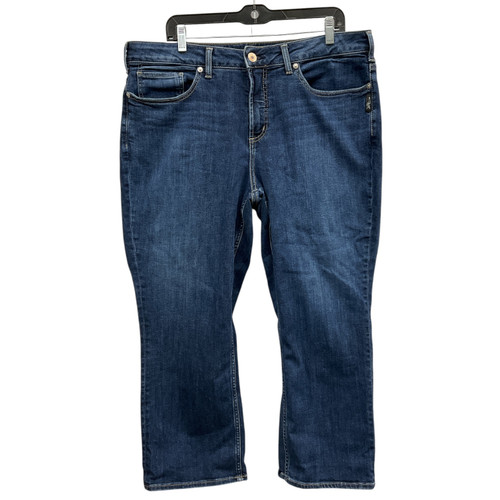 Vist Large View of Product Image Which is Used Silver Jeans Capri 18-34