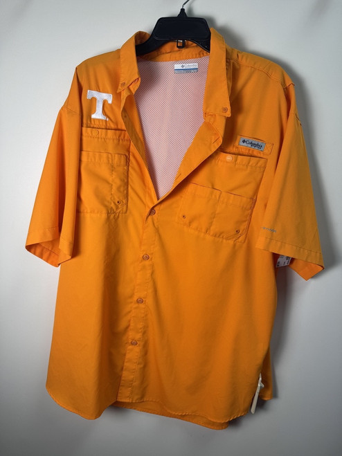Vist Large View of Product Image Which is Used Columbia Mens Short Sleeve Top XL/17-17.5