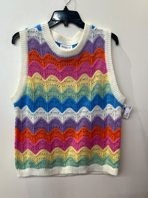 Vist Large View of Product Image Which is Used Frnch Sleeveless Top M-8/10