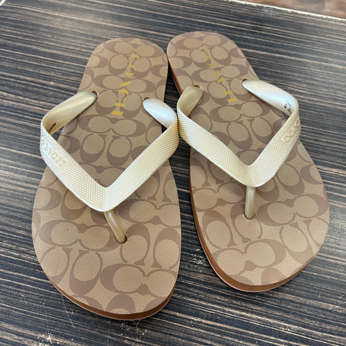 Vist Large View of Product Image Which is Used Coach Flip Flops 7.5
