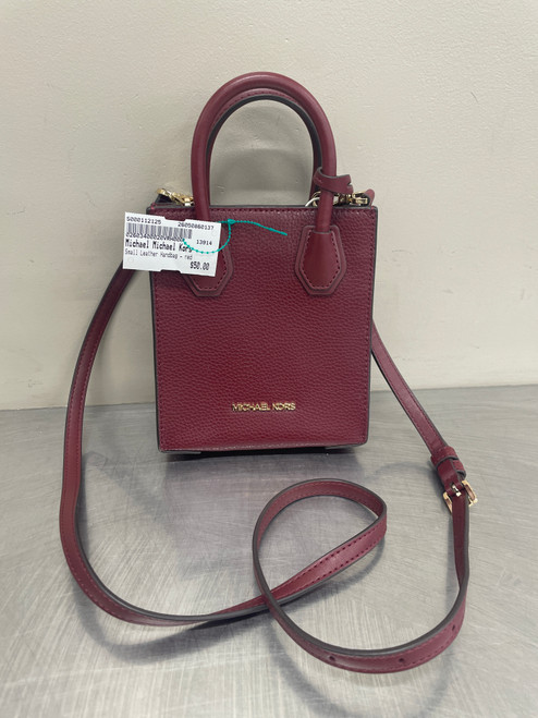 Vist Large View of Product Image Which is Used Red Michael Michael Kors Small Leather Handbag