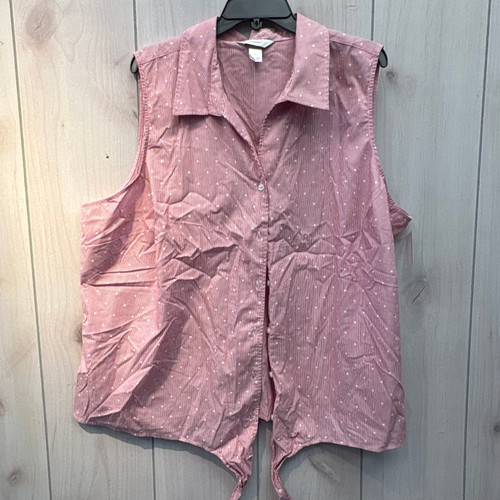 Vist Large View of Product Image Which is Used CJ Banks Sleeveless Top 3X-22