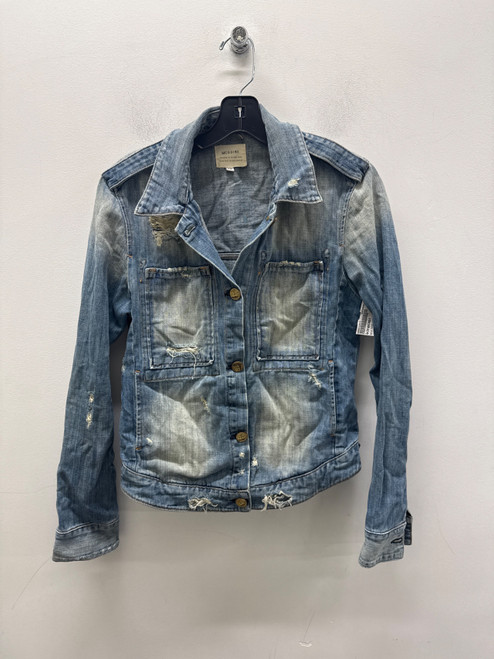 Vist Large View of Product Image Which is Used Blue Anthropologie Denim Jacket M-8/10
