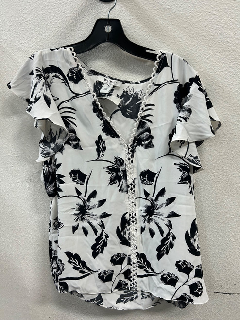 Vist Large View of Product Image Which is Used White House Black Market Short Sleeve Top L-12/14