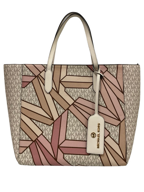 Vist Large View of Product Image Which is Used Michael Michael Kors Large Leather Handbag