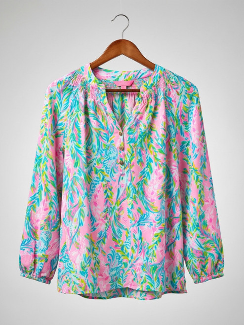 Vist Large View of Product Image Which is Used Lilly Pulitzer Long Sleeve Top XS-0/2