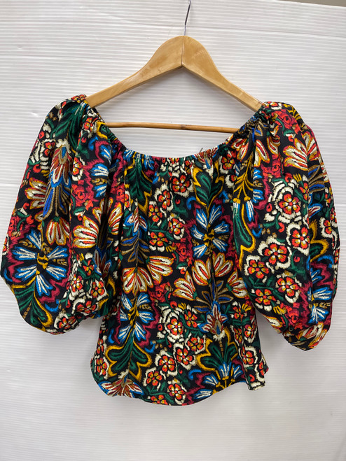 Vist Large View of Product Image Which is Used Olivaceous Short Sleeve Top M-8/10