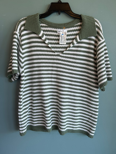 Vist Large View of Product Image Which is Used Sonoma Life+Style Short Sleeve Sweater 1X-18