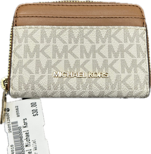 Vist Large View of Product Image Which is Used Michael Michael Kors Leather Wallet