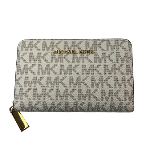 Vist Large View of Product Image Which is Used Michael Michael Kors Leather Wallet