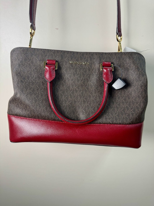 Vist Large View of Product Image Which is Used Michael Michael Kors Large Leather Handbag