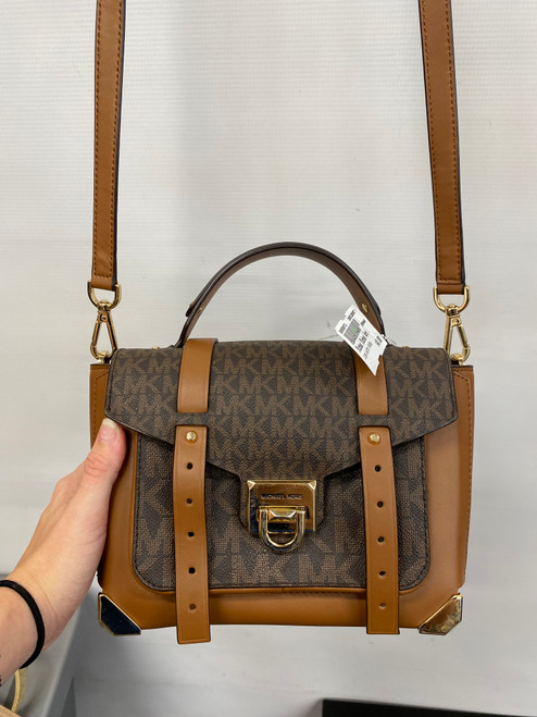Vist Large View of Product Image Which is Used Michael Michael Kors Large Leather Handbag