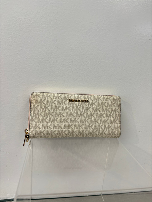 Vist Large View of Product Image Which is Used Michael Kors Leather Wallet