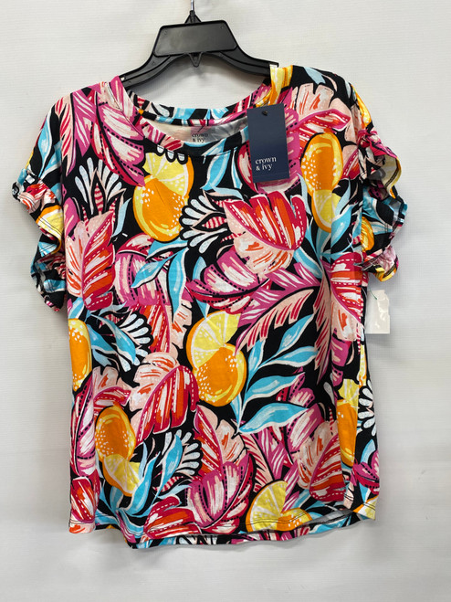 Vist Large View of Product Image Which is Used Crown & Ivy Short Sleeve Top L-12/14