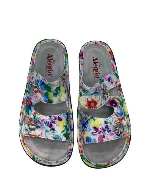 Vist Large View of Product Image Which is Used Alegria Wedge Sandals 7.5