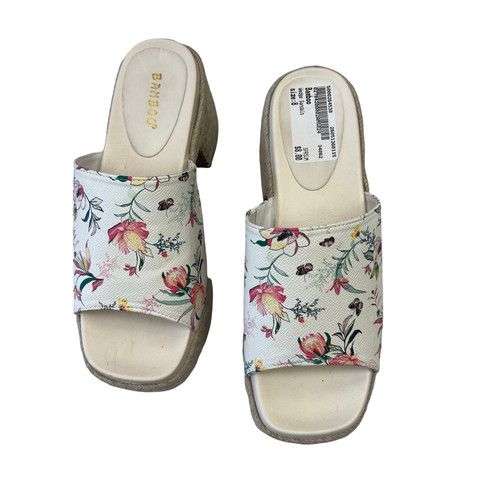 Vist Large View of Product Image Which is Used Bamboo Wedge Sandals 8