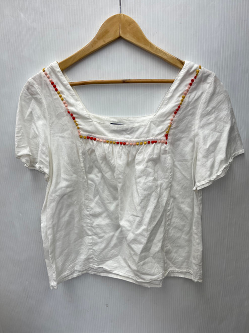 Vist Large View of Product Image Which is Used Blue Rain Short Sleeve Top M-8/10