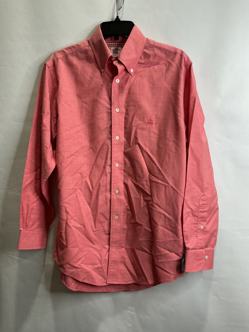 Vist Large View of Product Image Which is Used Brooks Brothers Mens Long Sleeve Top S/14-14.5