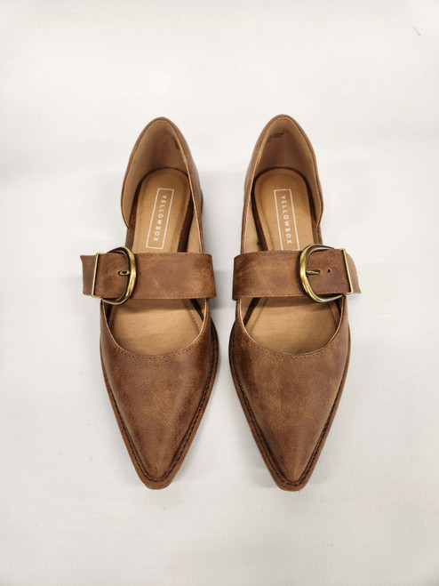 Vist Large View of Product Image Which is Used Yellow Box Low Heels 6