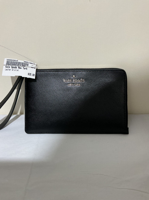 Vist Large View of Product Image Which is Used Kate Spade New York Leather Wristlet
