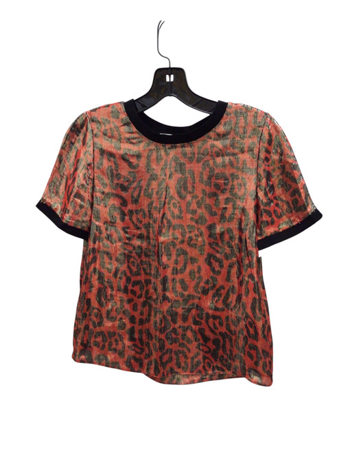 Vist Large View of Product Image Which is Sheer leopard print, gold shimmer