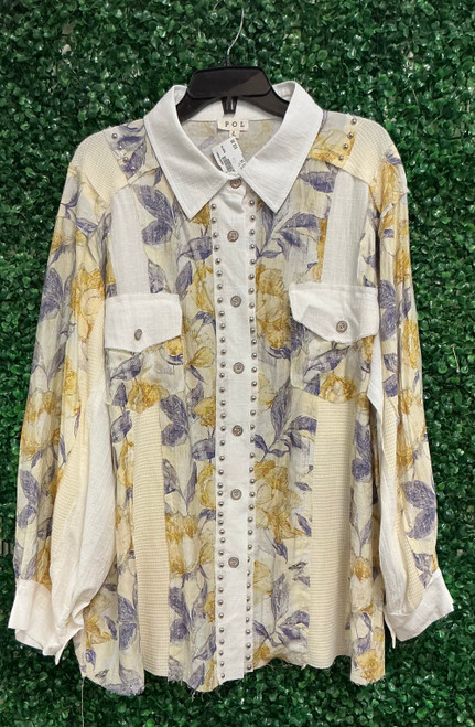 Vist Large View of Product Image Which is Used POL Long Sleeve Top L-12/14