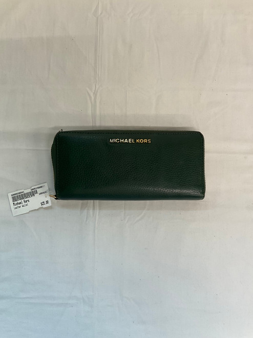Vist Large View of Product Image Which is Used Michael Kors Leather Wallet