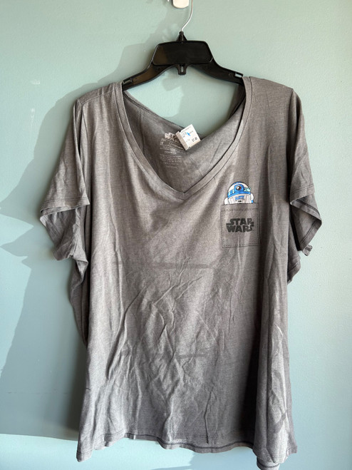 Vist Large View of Product Image Which is Used Star Wars R2D2 Short Sleeve Top 4X-24