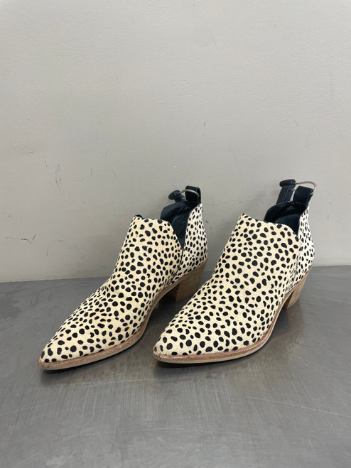 Vist Large View of Product Image Which is Used Beige Animal Print Dolce Vita Ankle Boots 9
