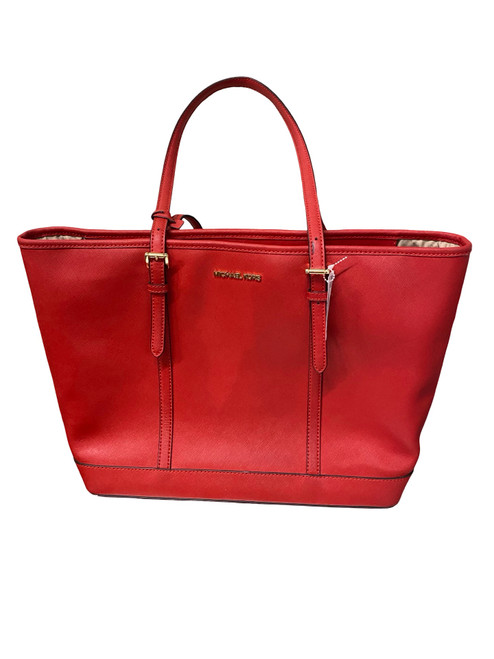 Vist Large View of Product Image Which is Used Michael Michael Kors Large Leather Handbag