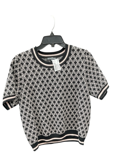 Vist Large View of Product Image Which is Used Adrianna Papell Short Sleeve Top L-12/14